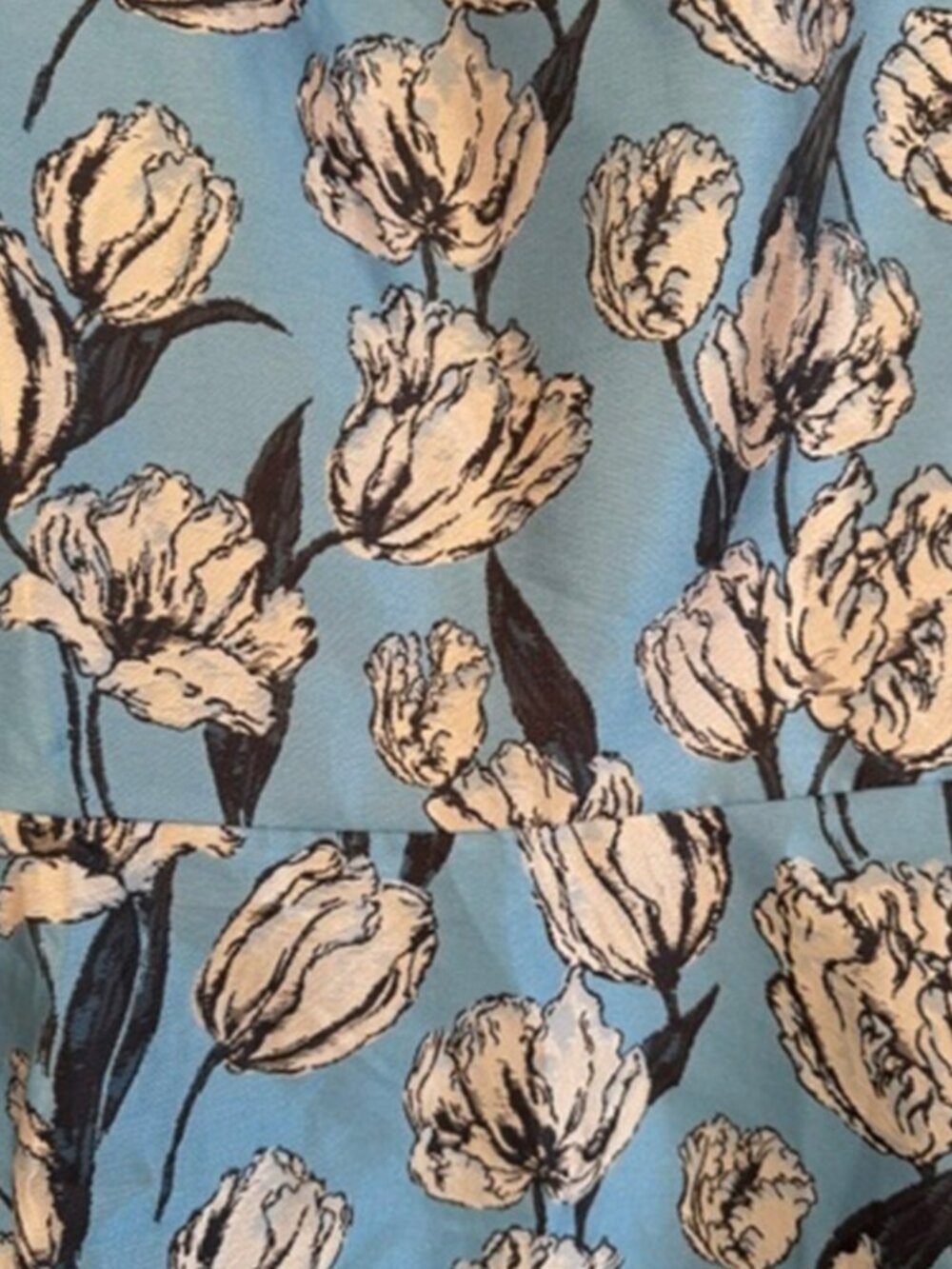 Lulus Gowning Around Slate Blue Floral Jacquard Strapless Maxi Dress NWT - Picture 13 of 15